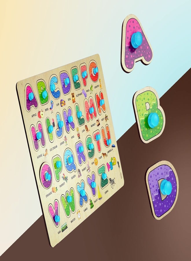 Lefan Wooden Learning Educational Board For Kids, Puzzle Toys For 2 Years Old Boys & Girls Alphabets - Image 5